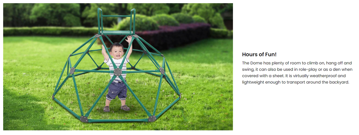 Outdoor play dome for kids